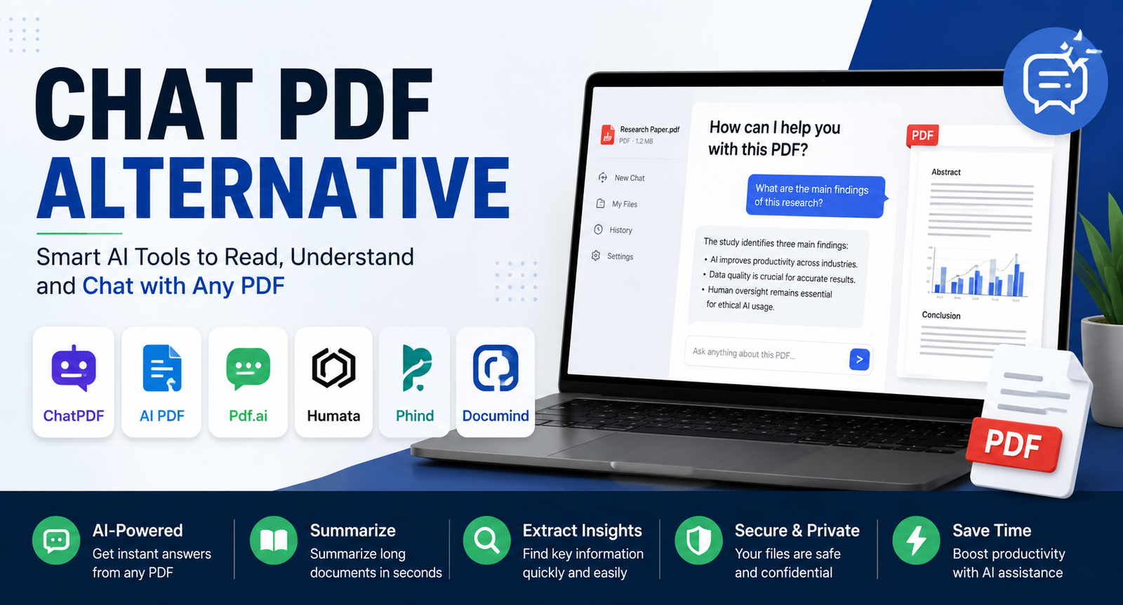 15 Best Chat PDF Alternative Tools in 2026 for Smarter Document Analysis