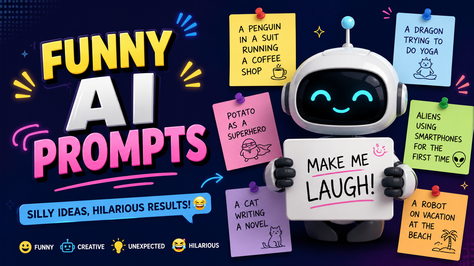 Funny AI Prompts: 150+ Hilarious Ideas for ChatGPT & AI Art
